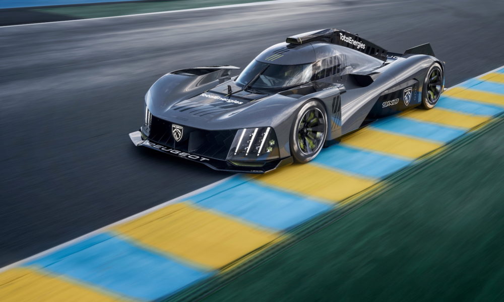 HYPERCAR PEUGEOT 9X8 2022 PREMIERS TOURS DE ROUE AU MANS AUTO MAG